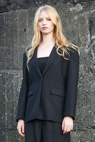 COOP - BOW TIED BLAZER - BLACK