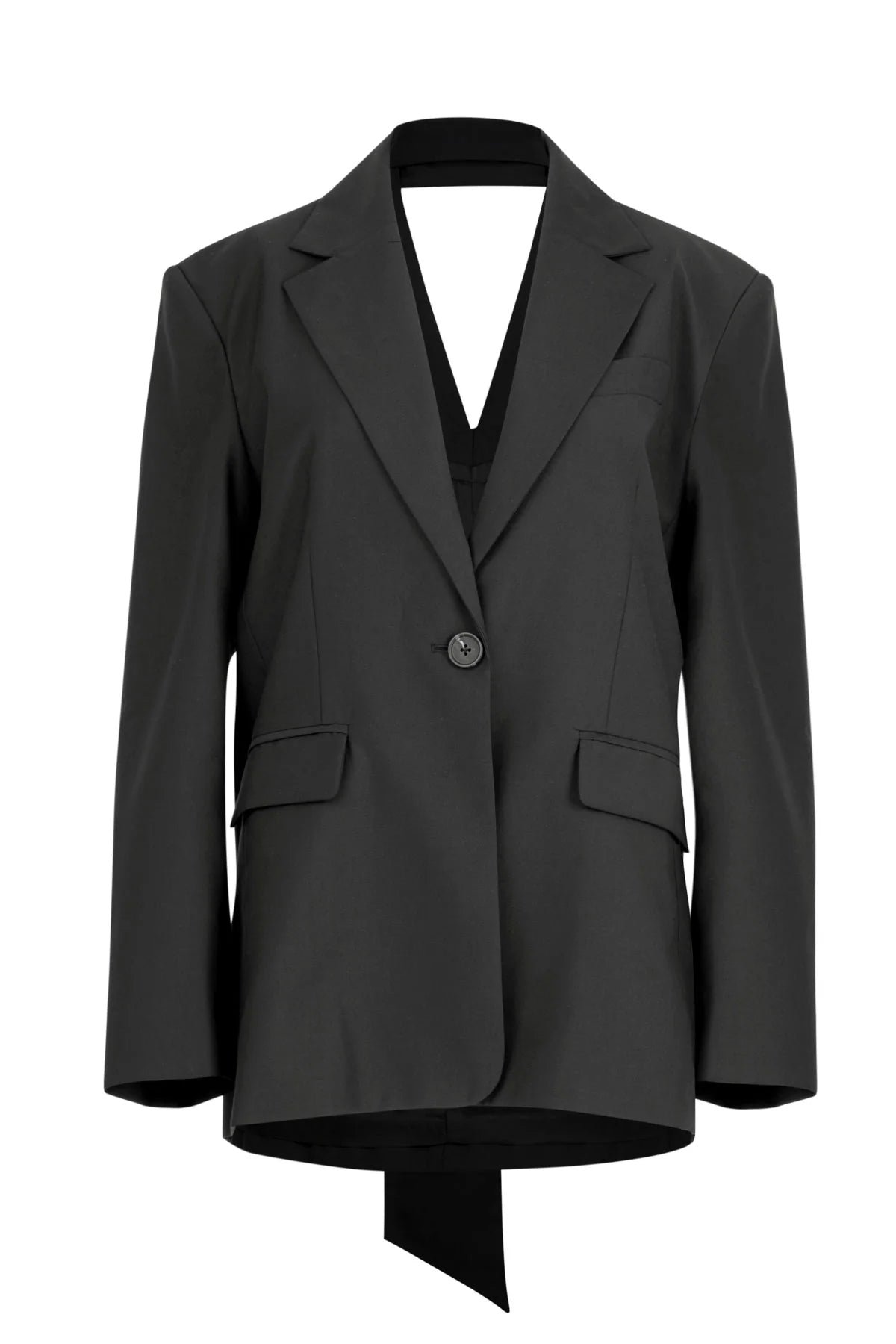 COOP - BOW TIED BLAZER - BLACK