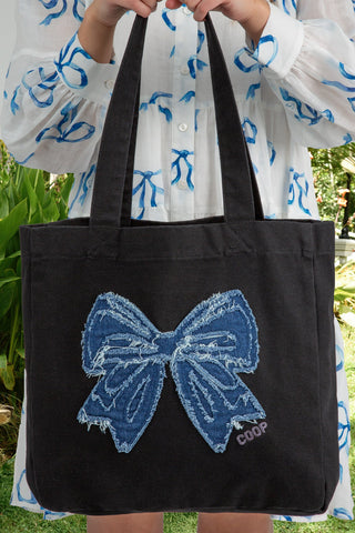 COOP - THE BOLD & THE BOWITUL BAG - BLACK & DENIM