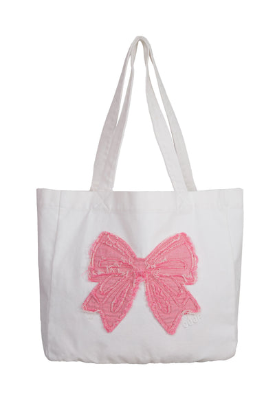 COOP - THE BOLD & THE BOWITUL BAG - WHITE & PINK