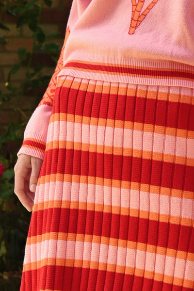 COOP - BETWEEN THE LINES SKIRT - PINK STRIPE