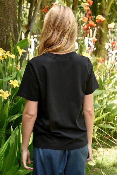 COOP - SIMPLY BOWTIFUL T-SHIRT - BLACK & DENIM