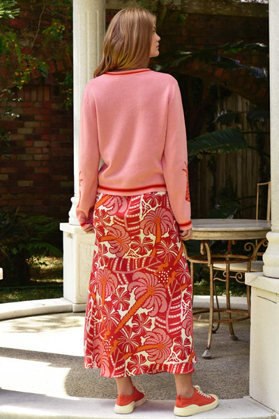 COOP - BIAS THE WAY SKIRT - RED & PINK