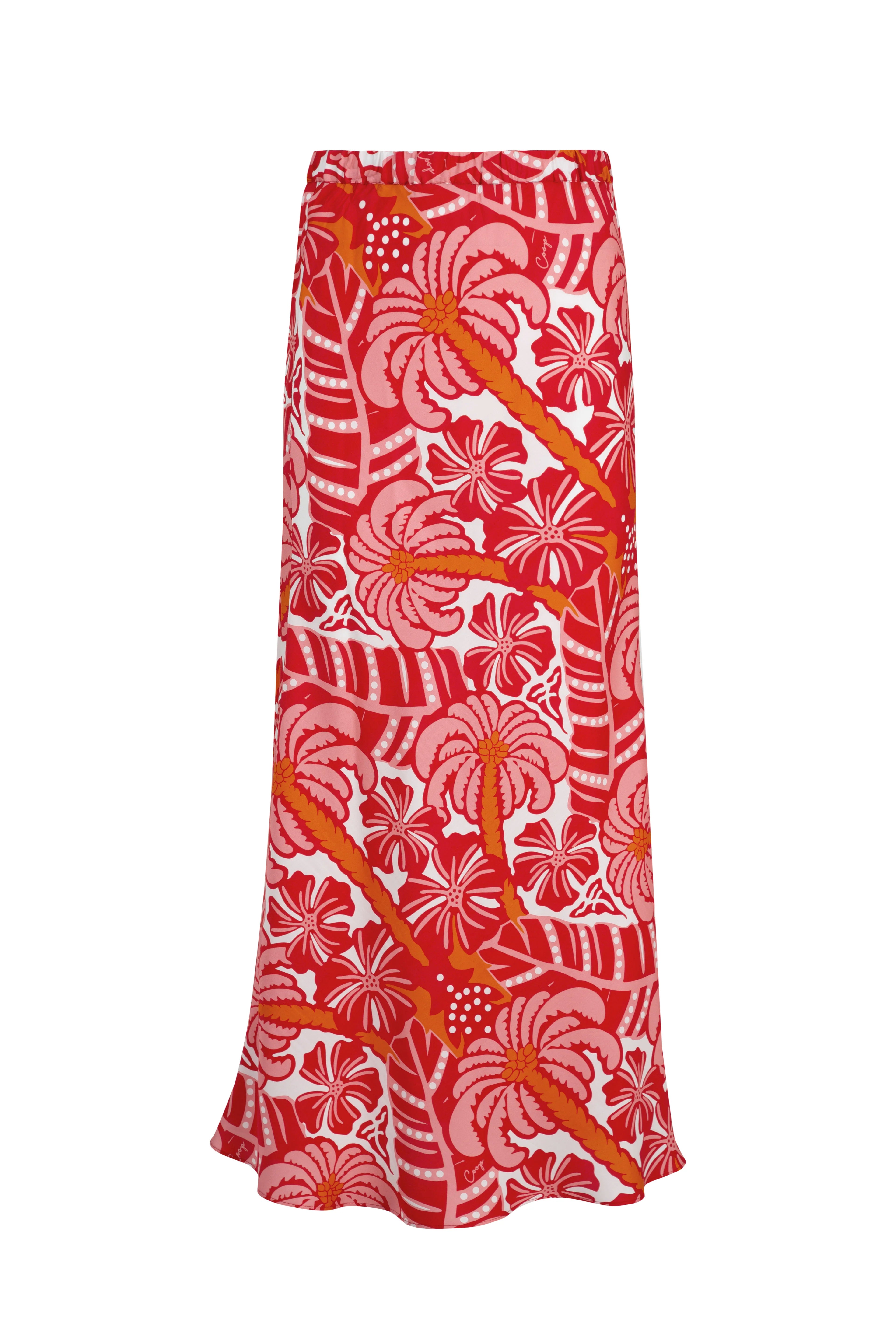 COOP - BIAS THE WAY SKIRT - RED & PINK