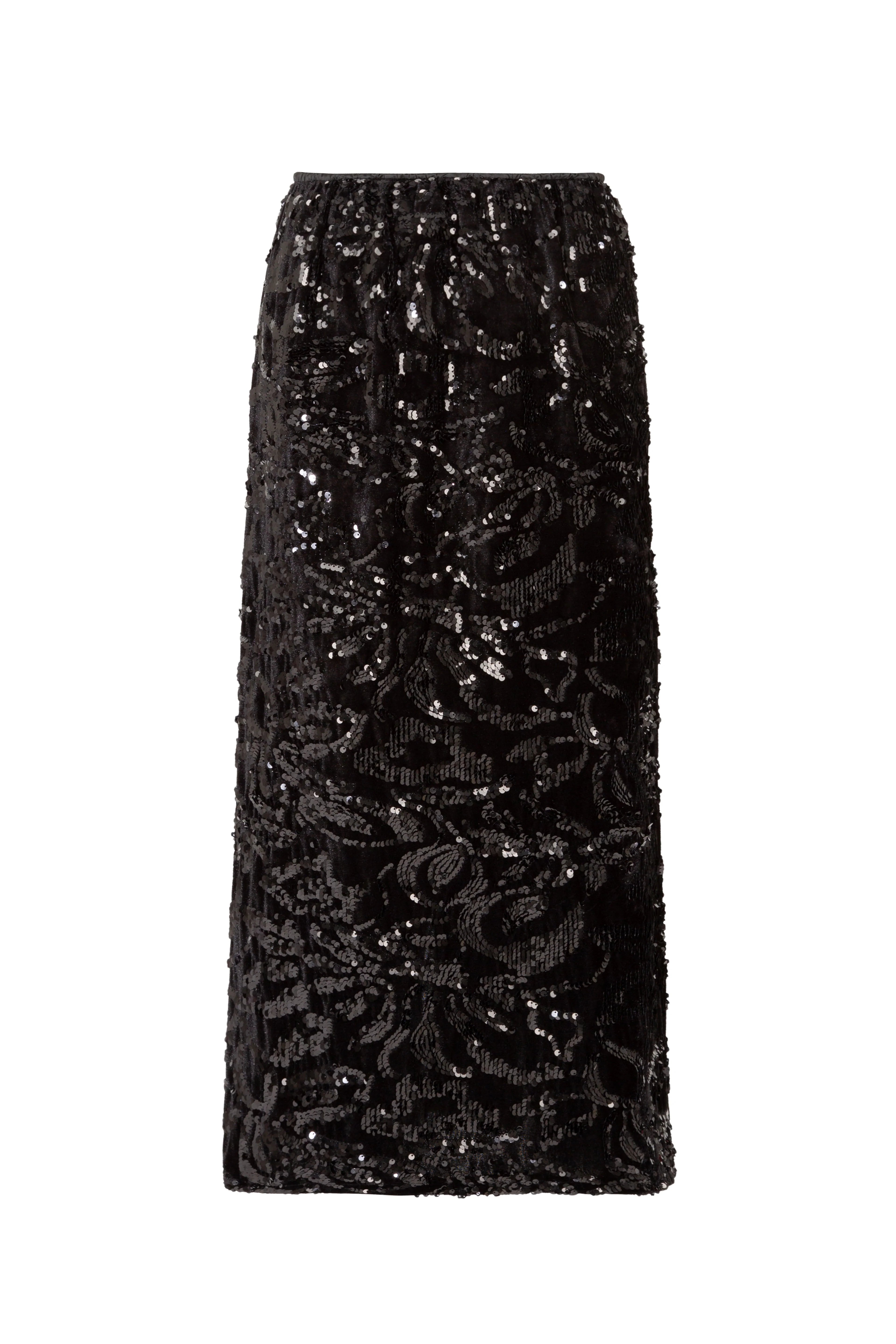 COOP - SHIMMY SHIMMER SKIRT - BLACK