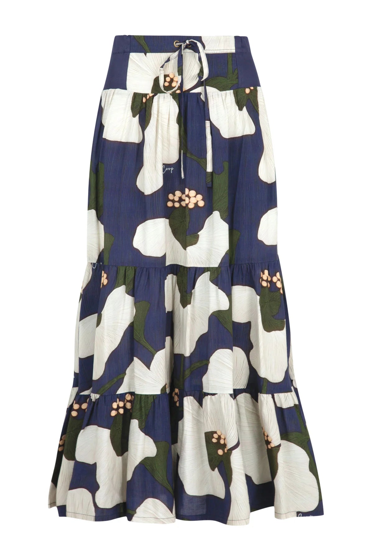 COOP - TIER FACTOR SKIRT  - NAVY