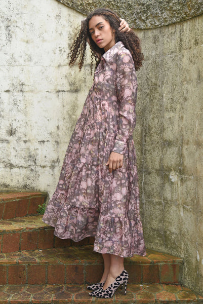 COOP - SUN & THE SWOON DRESS - PINK & GREY
