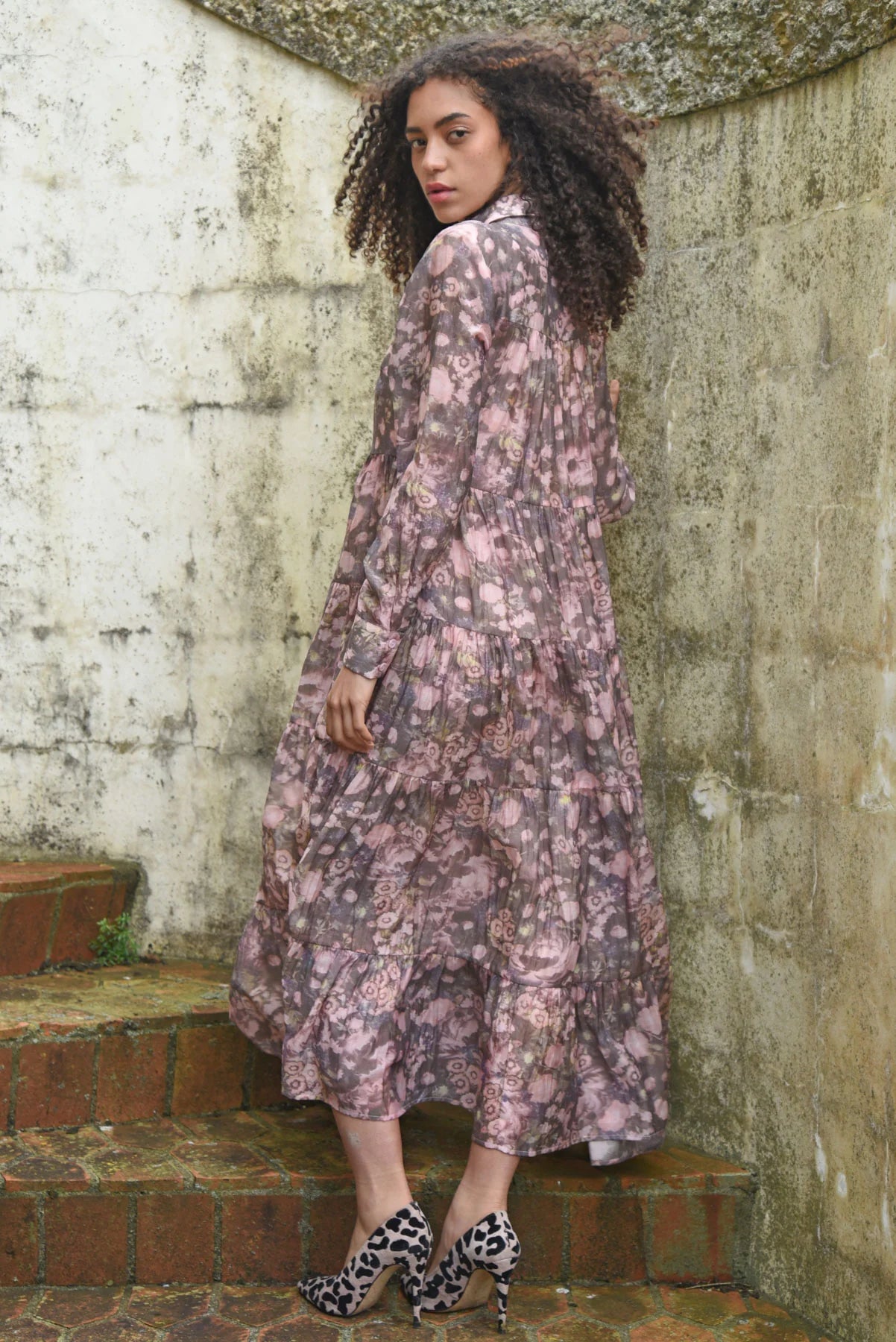 COOP - SUN & THE SWOON DRESS - PINK & GREY
