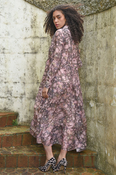 COOP - SUN & THE SWOON DRESS - PINK & GREY