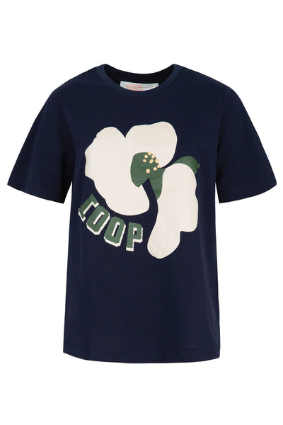 COOP - PETAL POP T-SHIRT - NAVY