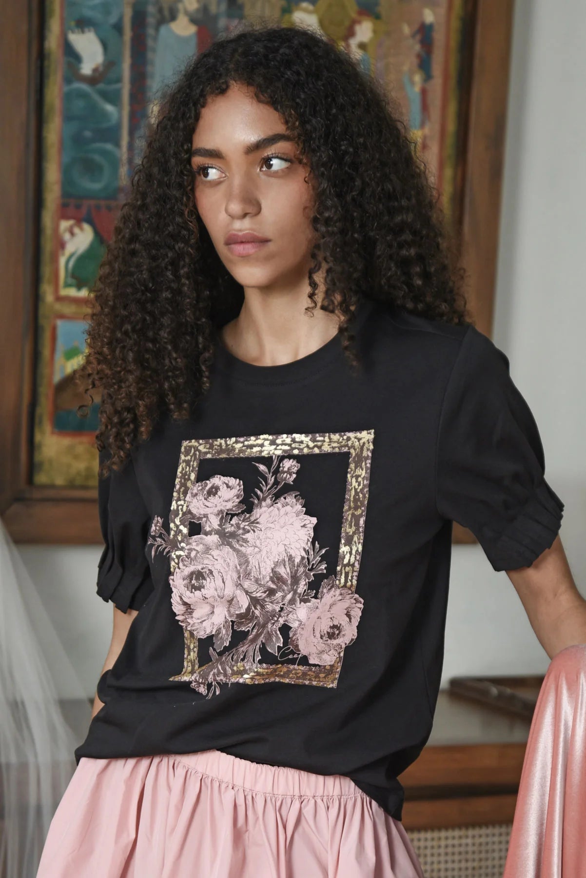 COOP - FOIL & FLOURISH T-SHIRT - BLACK