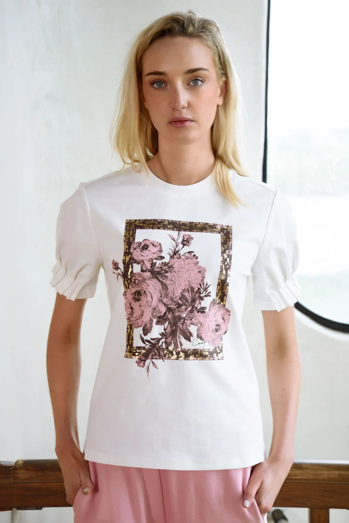 COOP - FOIL & FLOURISH T-SHIRT - WHITE
