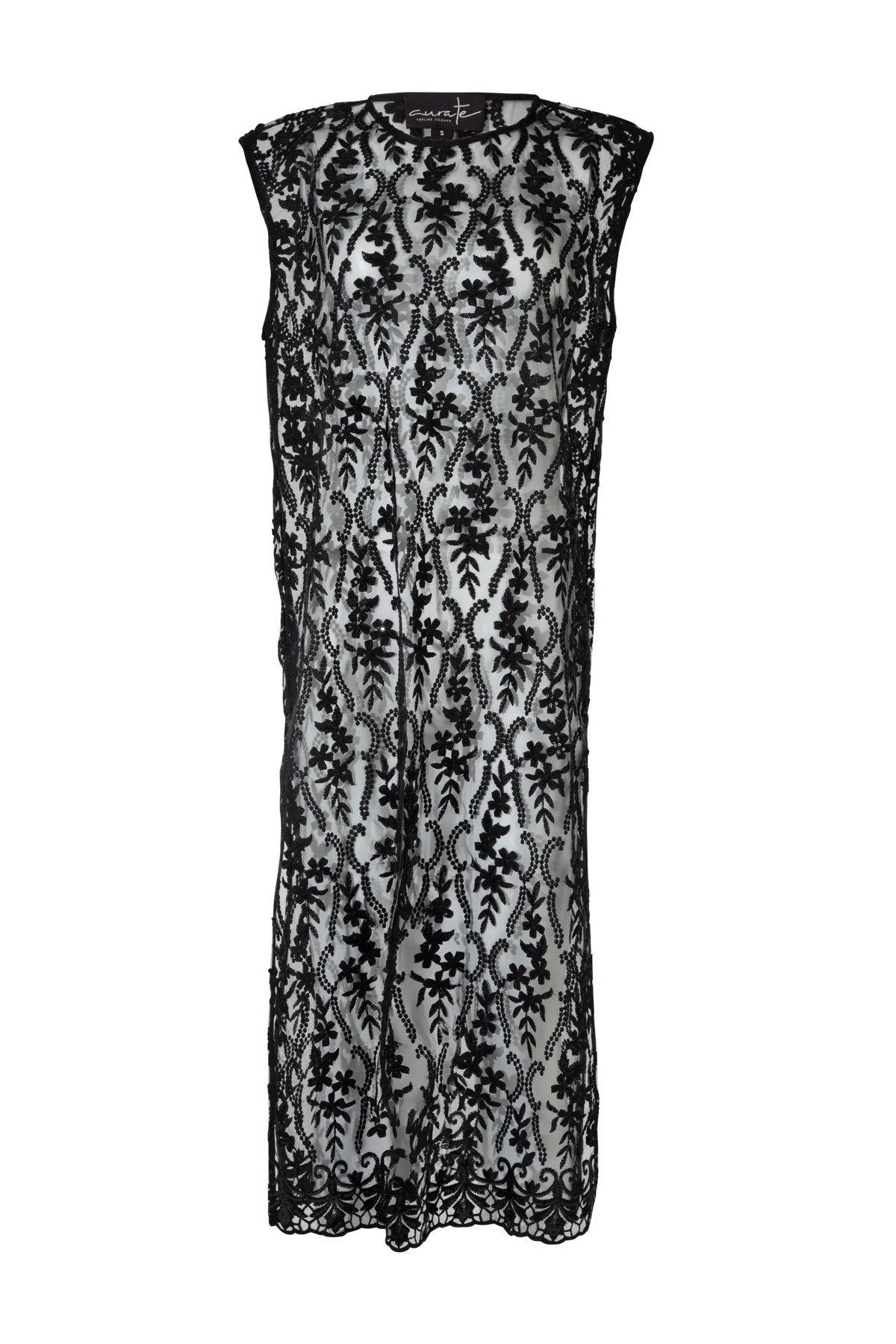 CURATE - LUSTRE FOR LIFE DRESS - BLACK SEQUIN