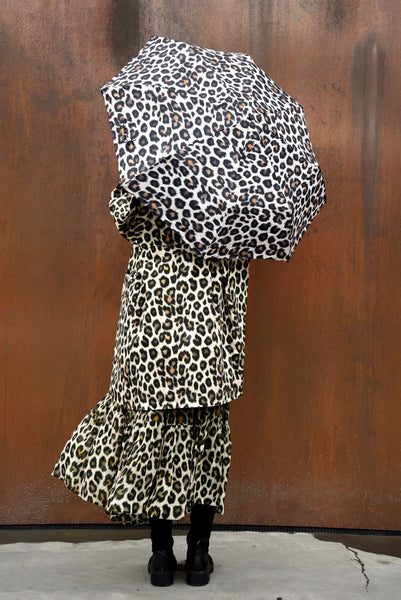 CURATE RAIN OR SHINE UMBRELLA - LEOPARD