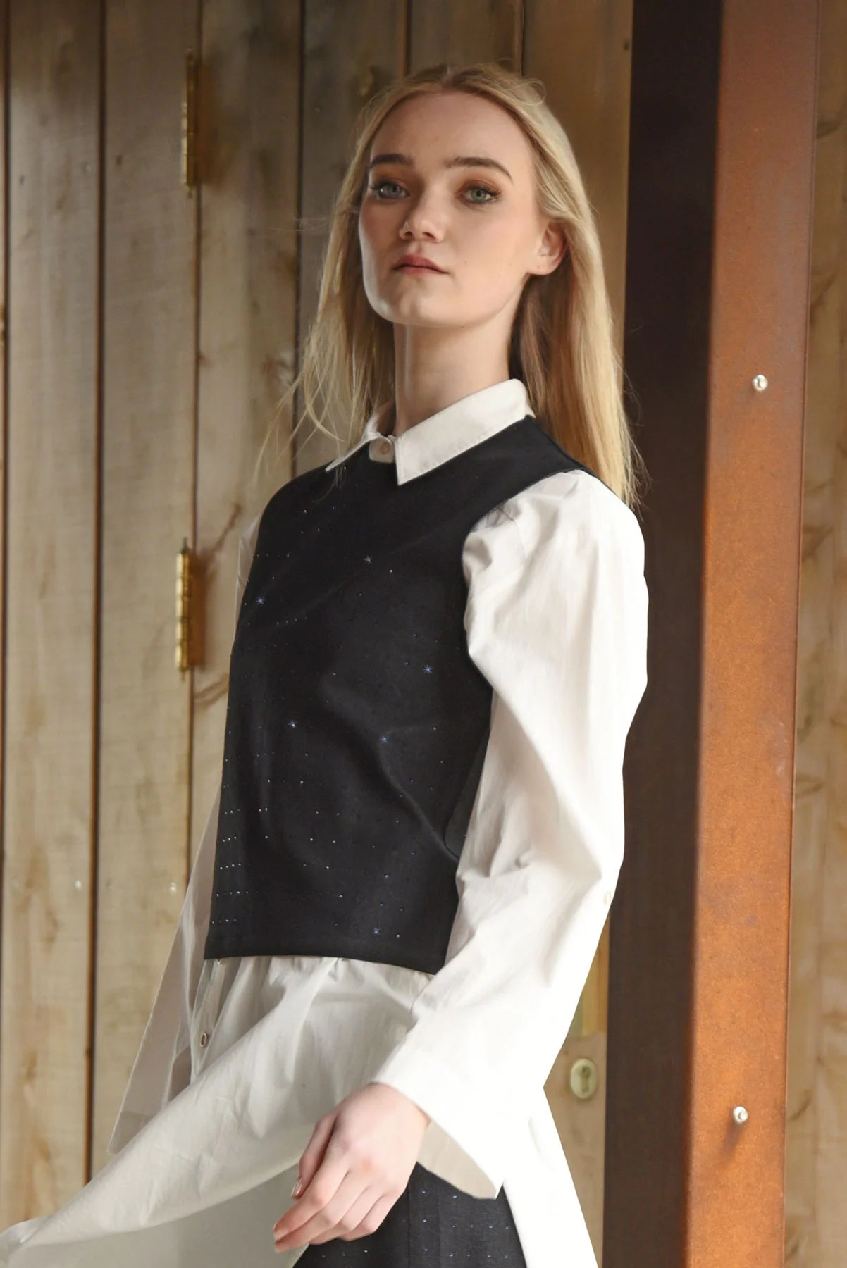 CURATE - STAY OUT ALL BRIGHT TOP - BLACK