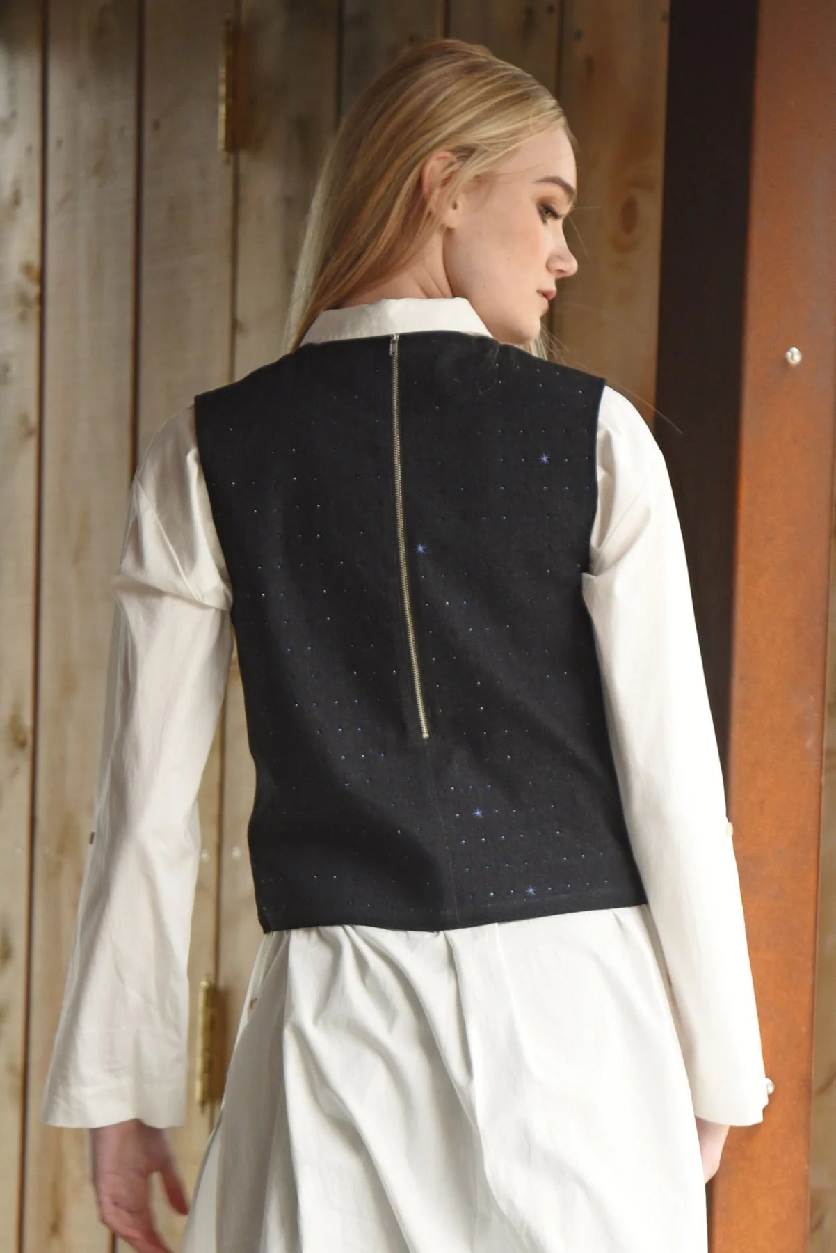 CURATE - STAY OUT ALL BRIGHT TOP - BLACK