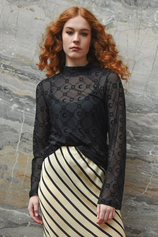 CURATE - DON'T GET MESHY TOP - BLACK