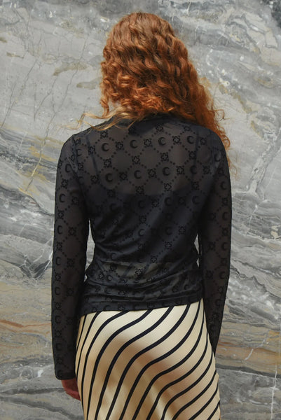 CURATE - DON'T GET MESHY TOP - BLACK