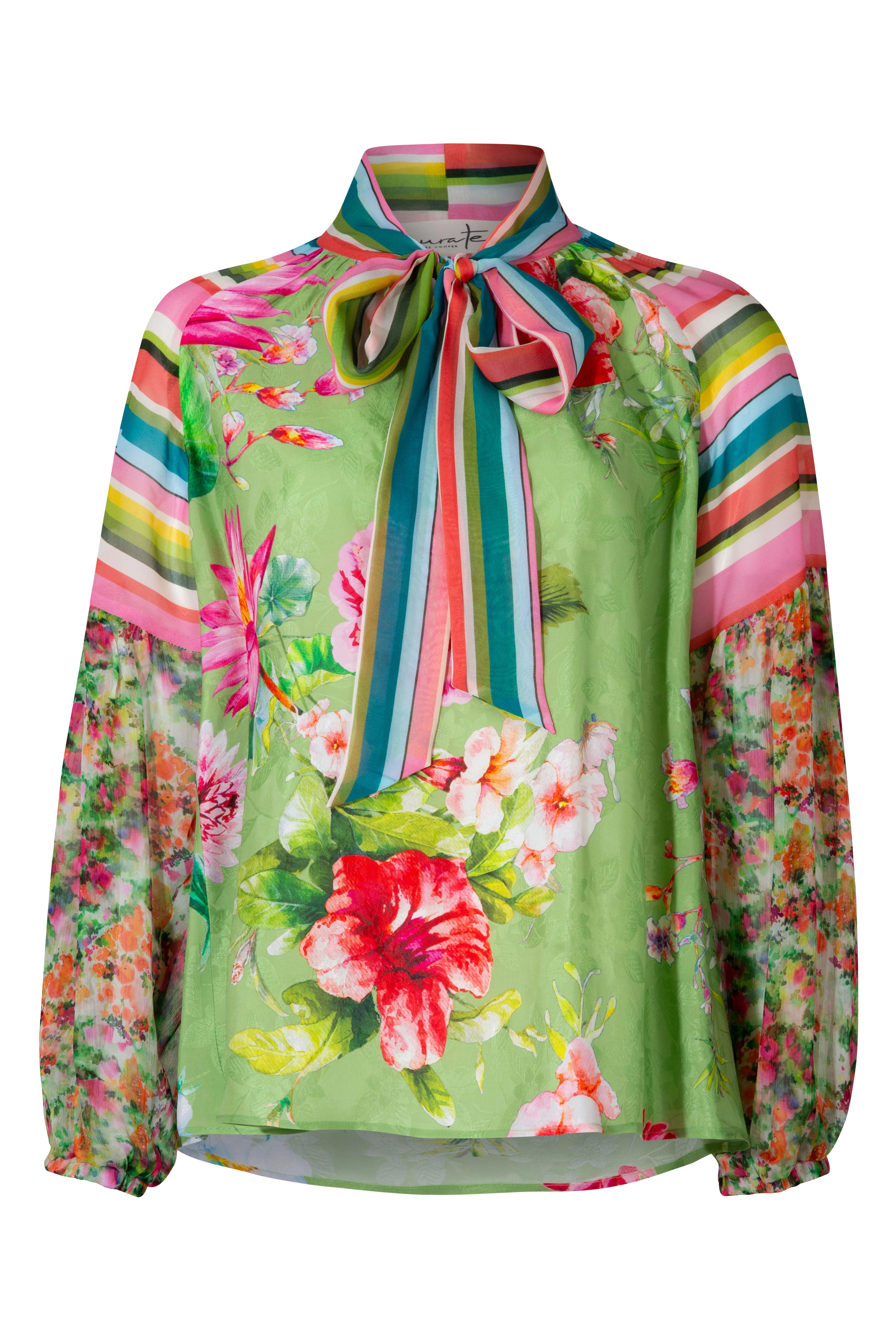 12.Curate By Trelise Cooper - KEEP YOUR COOL BLOUSE - MIXED PRINT