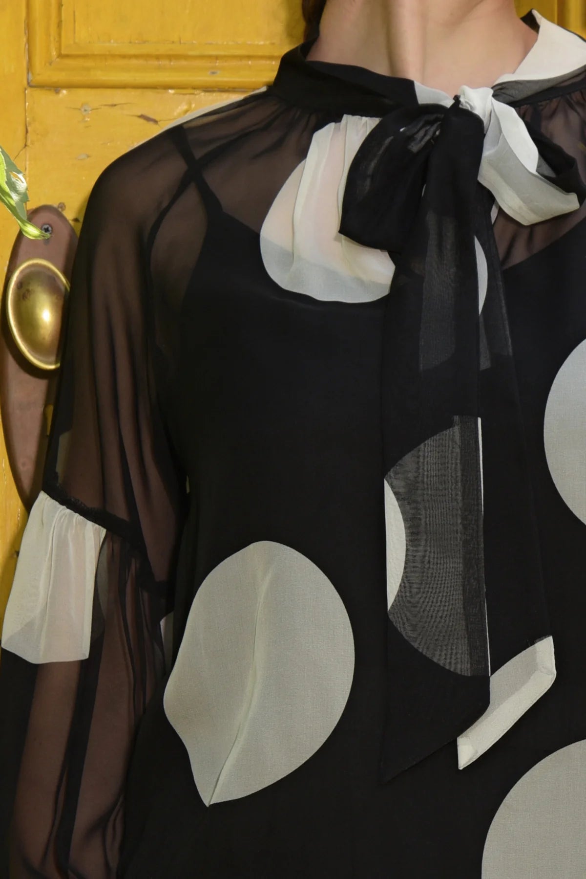 7.Curate By Trelise Cooper - KEEP YOUR COOL BLOUSE - BLACK SPOT