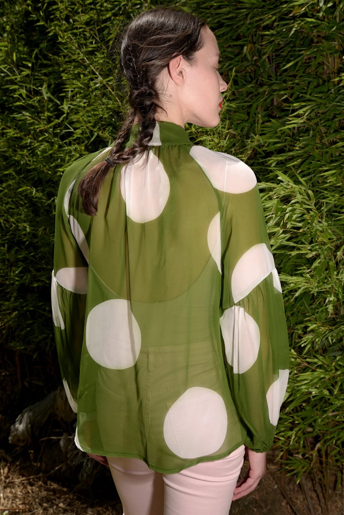 8.Curate By Trelise Cooper - KEEP YOUR COOL BLOUSE - GREEN SPOT