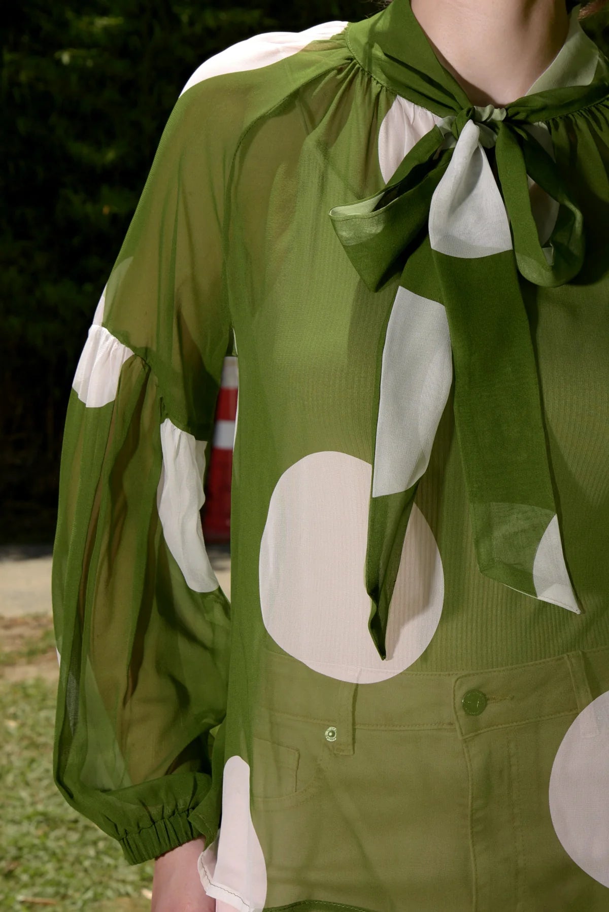 8.Curate By Trelise Cooper - KEEP YOUR COOL BLOUSE - GREEN SPOT