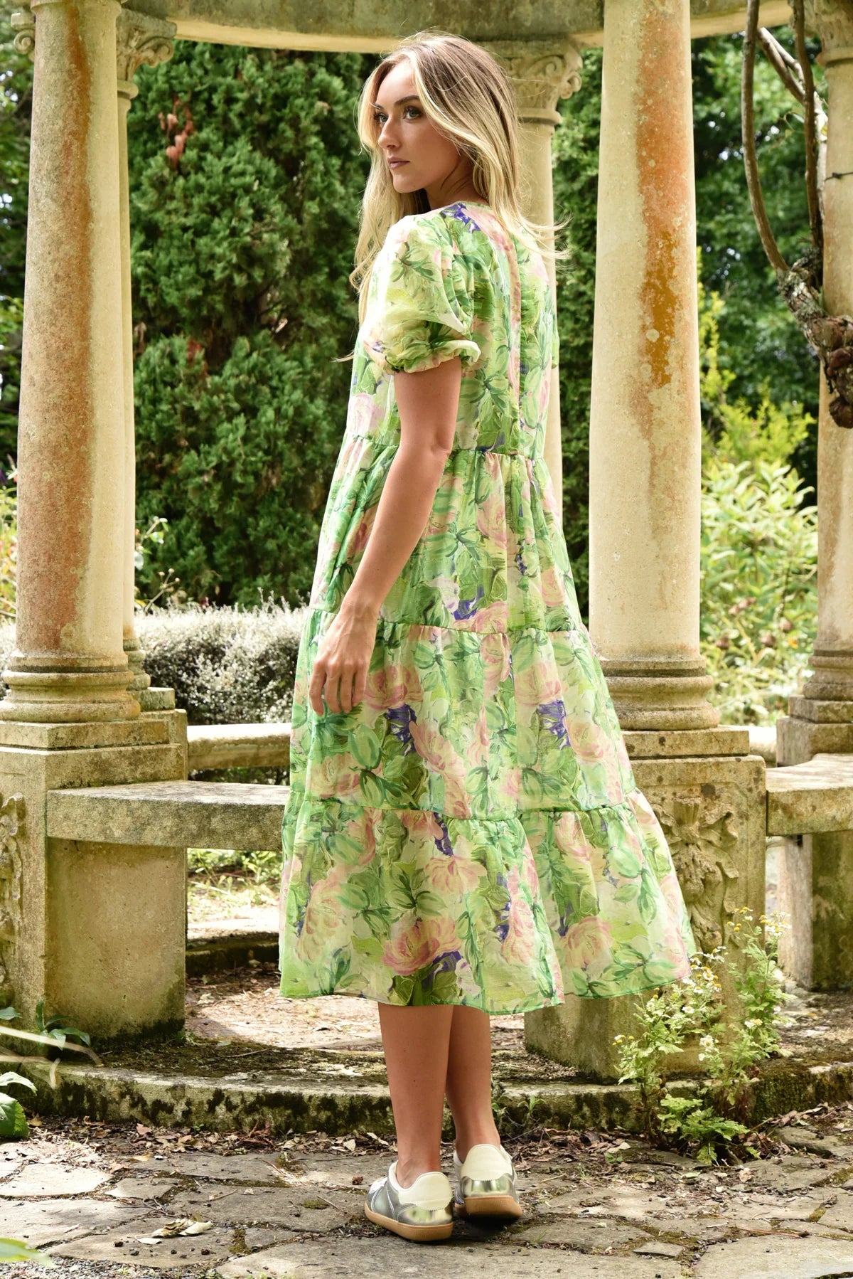 CURATE - DREAMING OF SPRING DRESS  - GREEN FLORAL
