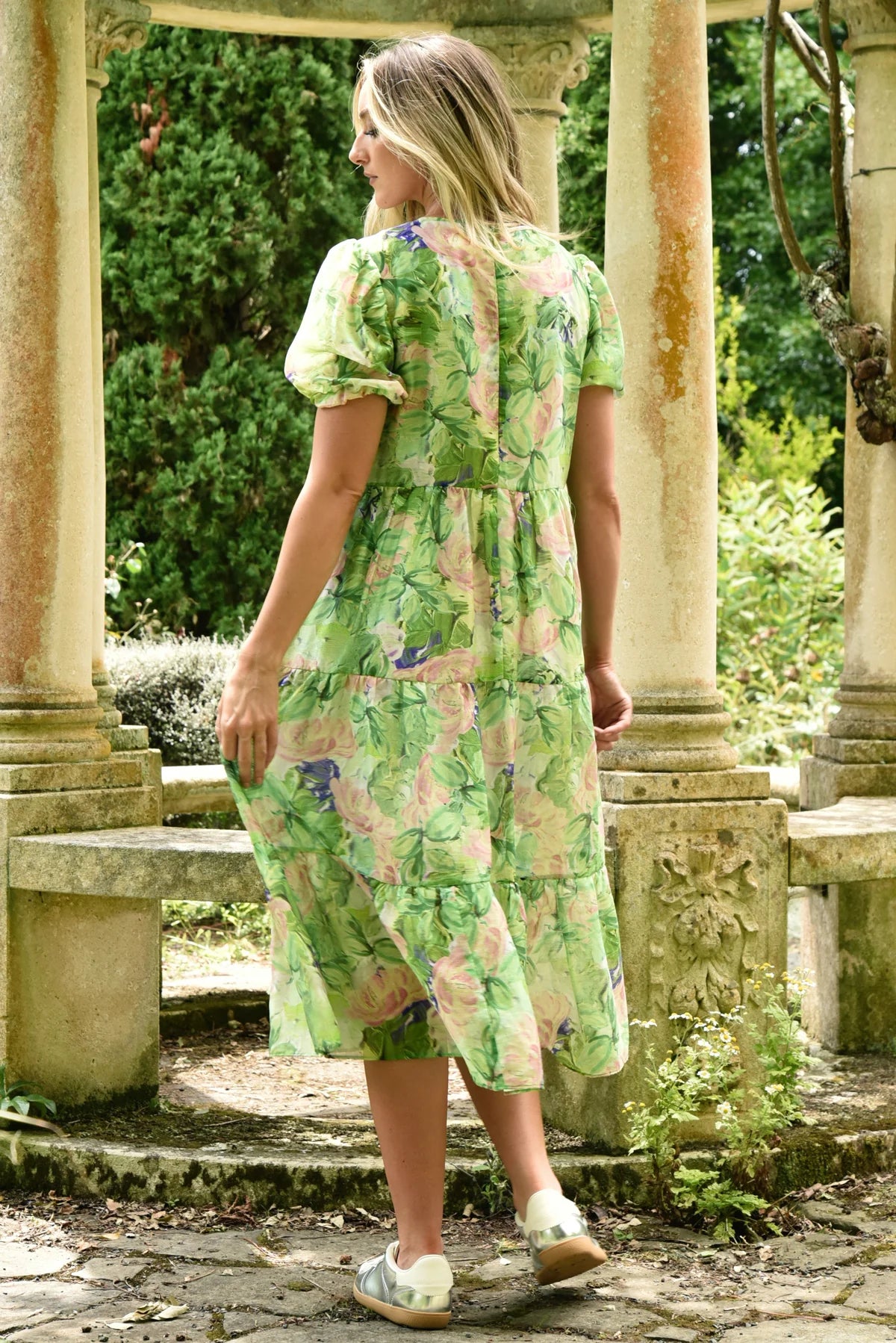 CURATE - DREAMING OF SPRING DRESS  - GREEN FLORAL