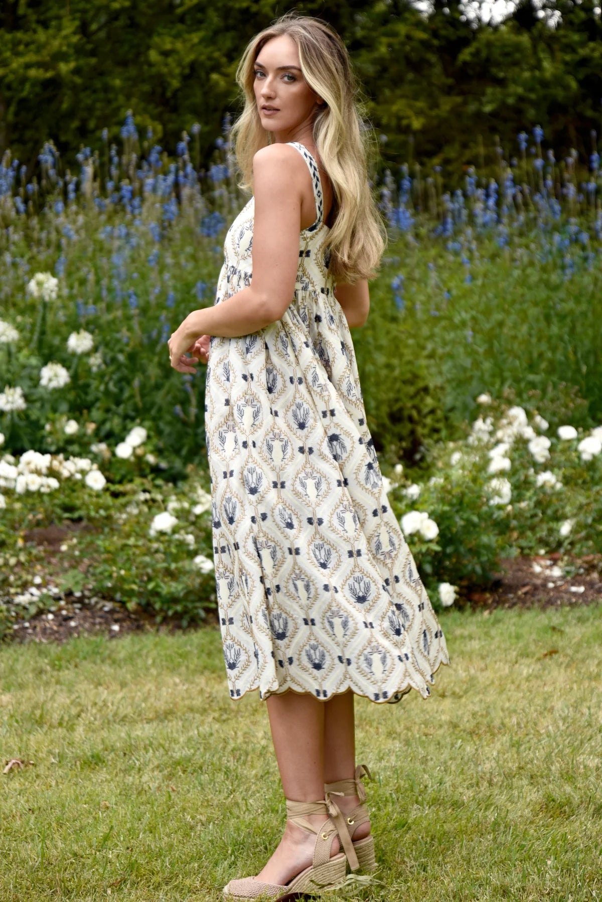 CURATE - AS REAL AS IT GETS DRESS  - IVORY EMBROIDERY