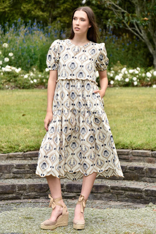 CURATE - DREAMING OF SPRING DRESS  - IVORY EMBROIDERY
