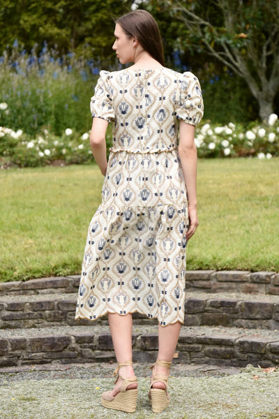 CURATE - DREAMING OF SPRING DRESS  - IVORY EMBROIDERY