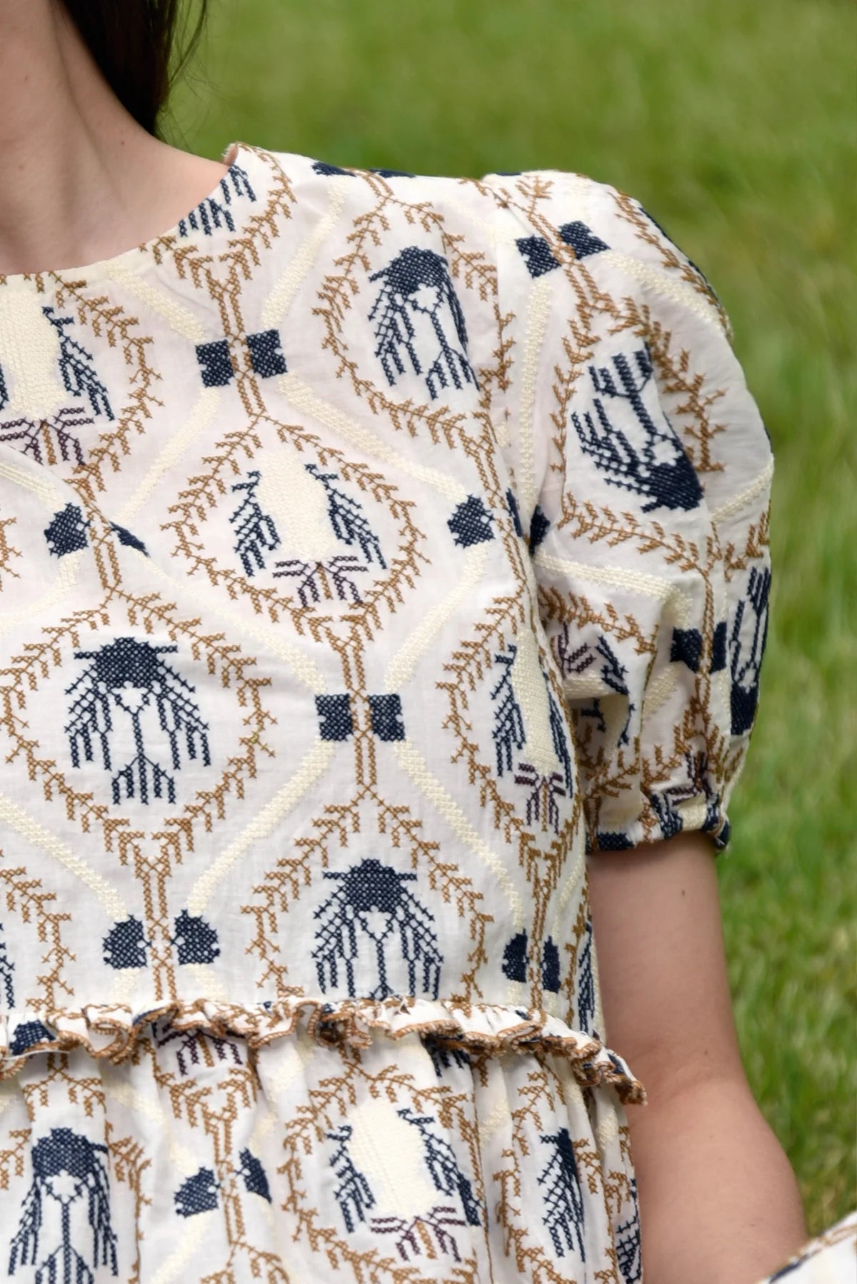 CURATE - DREAMING OF SPRING DRESS  - IVORY EMBROIDERY