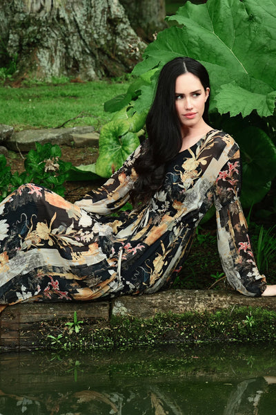 CURATE - ARTFUL ELEGANCE DRESS - BLACK/GOLD