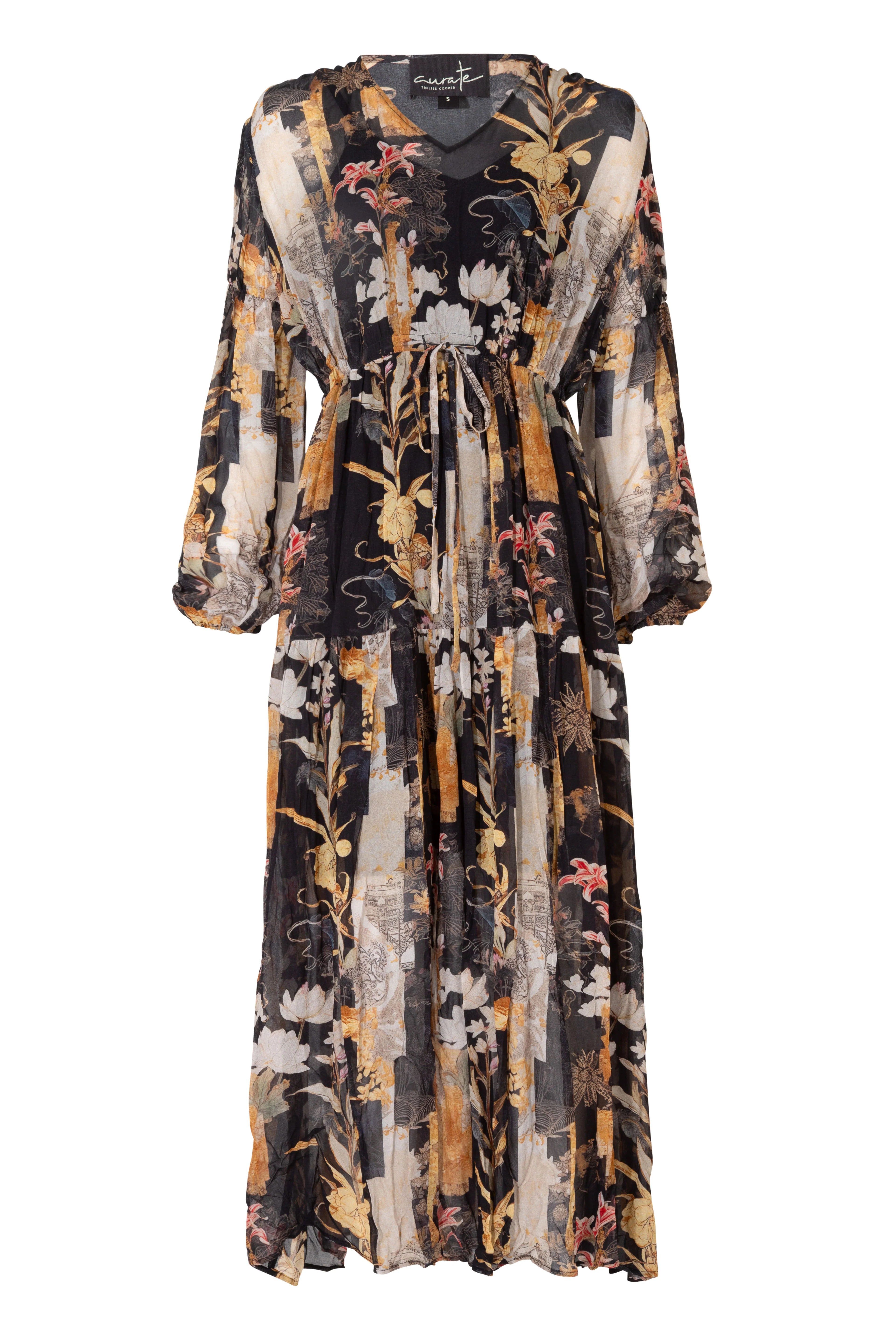 CURATE - ARTFUL ELEGANCE DRESS - BLACK/GOLD