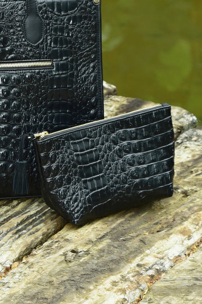 CURATE - KISS + MAKEUP BAG - BLACK
