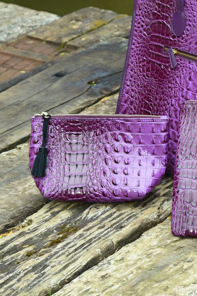 CURATE - KISS + MAKEUP BAG - PURPLE