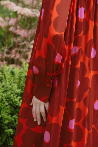 CURATE - NIGHT BY NIGHT DRESS - PINK/RED