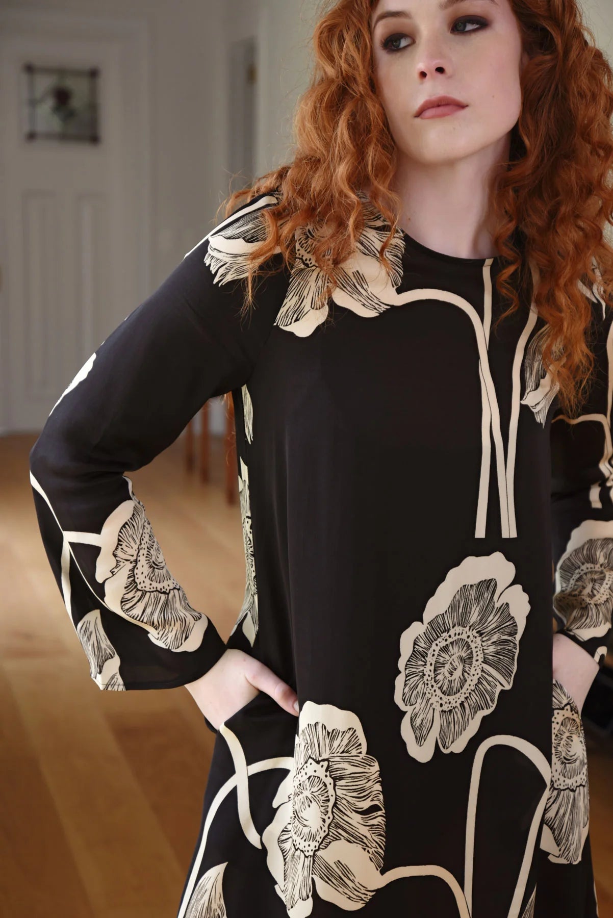 CURATE - CHARGE IT TO MY ROOM DRESS - BLACK