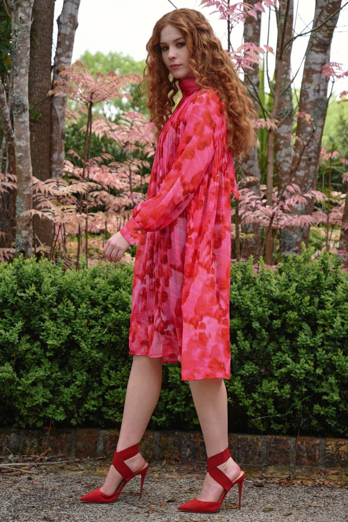 CURATE - LOVE OF LIFE DRESS - PINK/RED