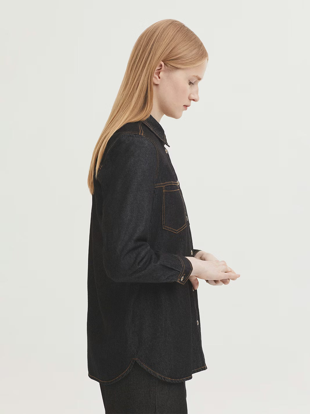 NICE THINGS - SHIRT - GREY DENIM