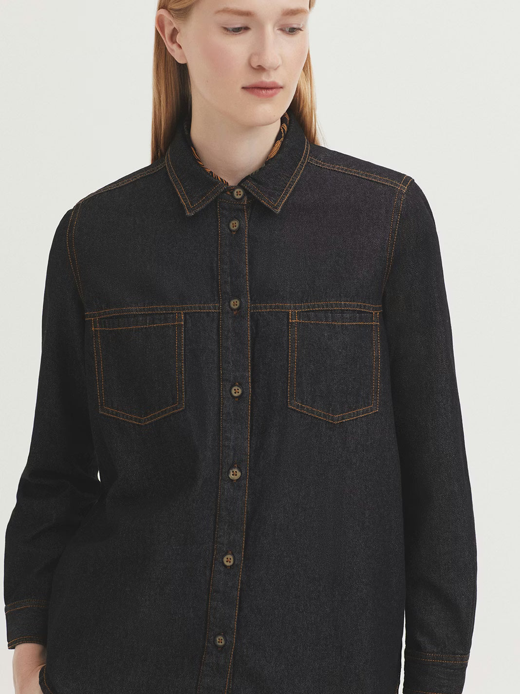 NICE THINGS - SHIRT - GREY DENIM