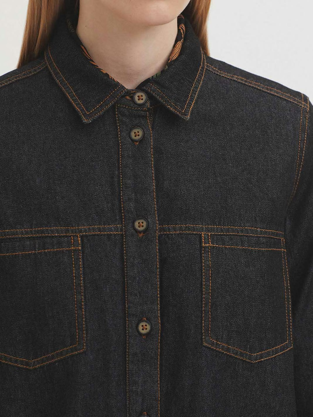 NICE THINGS - SHIRT - GREY DENIM