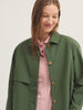 NICE THINGS - COTTON TRENCH JACKET - GREEN