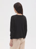 NICE THINGS PALOMA S - ANCHOR ROPES V NECK JACKET - BLACK/CHESTNUT