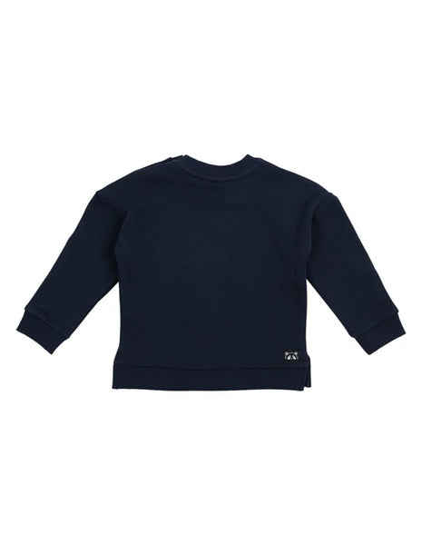 Animal Crackers - CONTRAST RAFFI CREW - NAVY