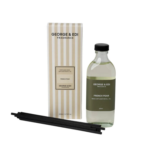 George & Edi - PERFUMED REED DIFFUSER REFILL OIL - FRENCH PEAR