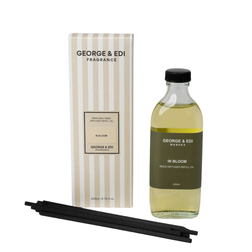 George & Edi - PERFUMED REED DIFFUSER REFILL OIL - IN BLOOM