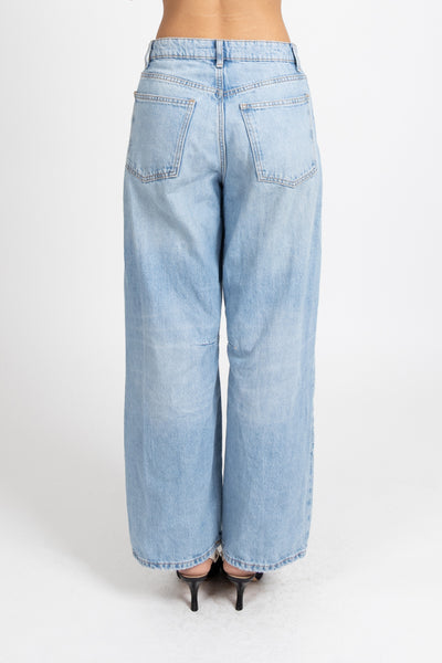 FEDERATION - RIGHT BARREL JEAN - WASHED BLUE