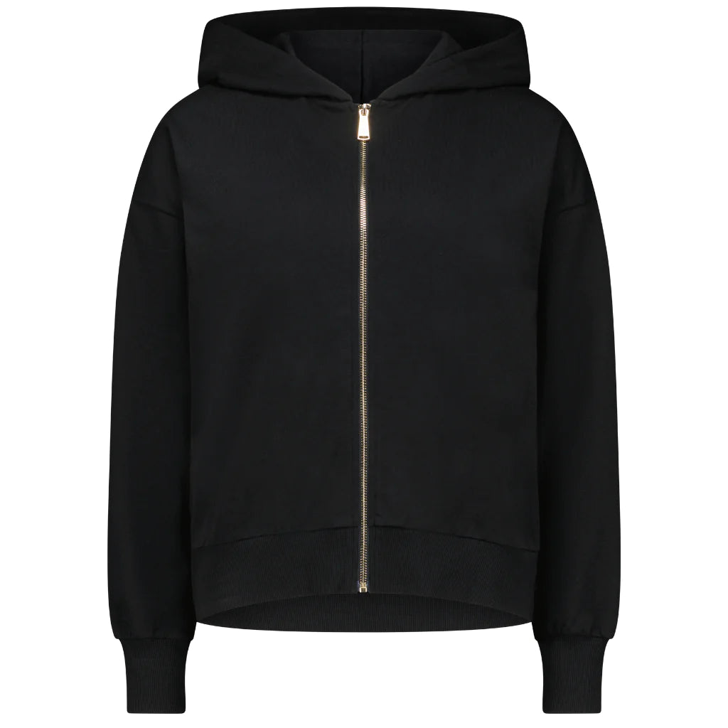 MOKE - DAWN ZIP UP HOODIE - BLACK – Dakota Boutique