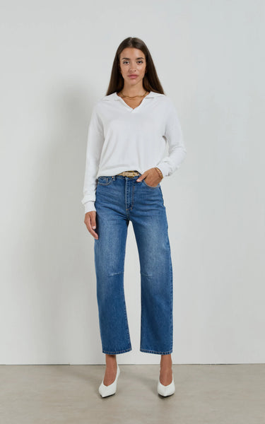 DRICOPER - DINA RODEO BLUE BARREL JEANS - RODEO BLUE